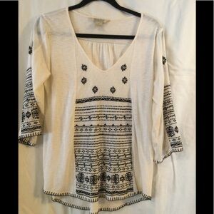 Lucky Brand embroidered shirt